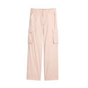 Madewell Pink Garment-Dyed Straight Leg Cargo Pants Size 26
